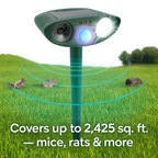 Ultrasonic Outdoor Mouse Repeller | Solar Powered, Waterproof & Chemical-Free for Home and Garden Use