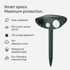 Ultrasonic Outdoor Mouse Repeller | Solar Powered, Waterproof & Chemical-Free for Home and Garden Use