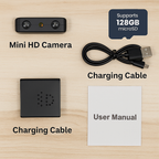 Wireless Miniature Camera with Audio | Night Vision, WiFi Connectivity & Compact Design for Home Security Monitoring