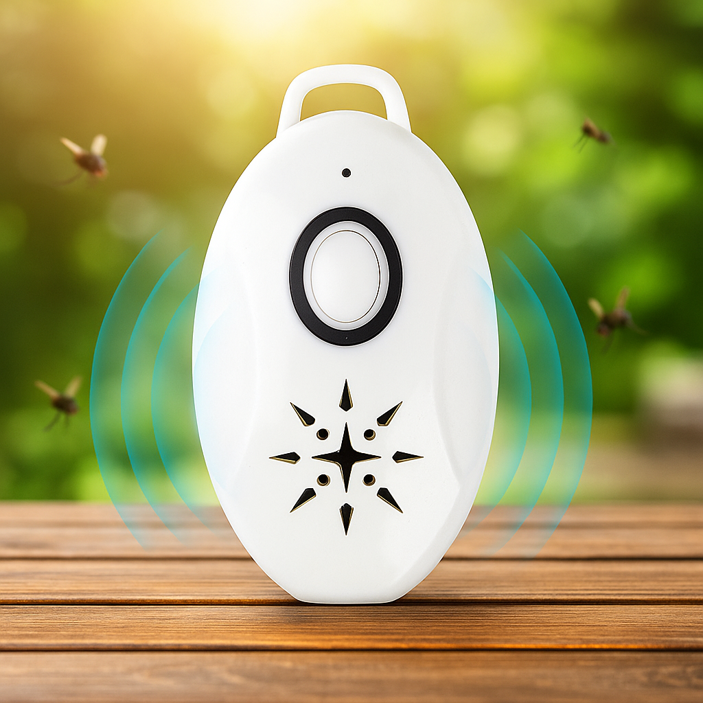 Portable Ultrasonic Fly Repellent | Battery Operated, Pet-Friendly & Ideal for Indoor and Outdoor Use