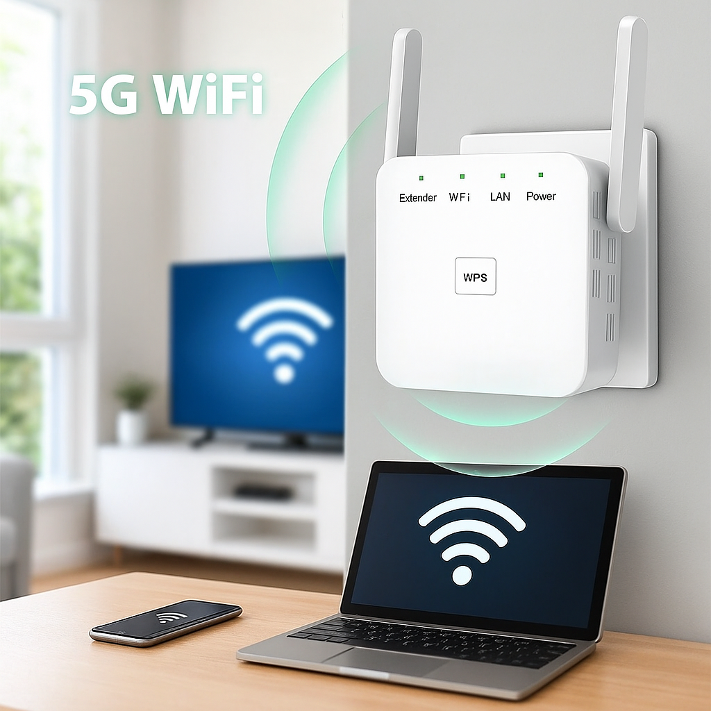 UltraXtend 5G WiFi Booster – High-Speed WiFi Extender for Stronger Internet Connection