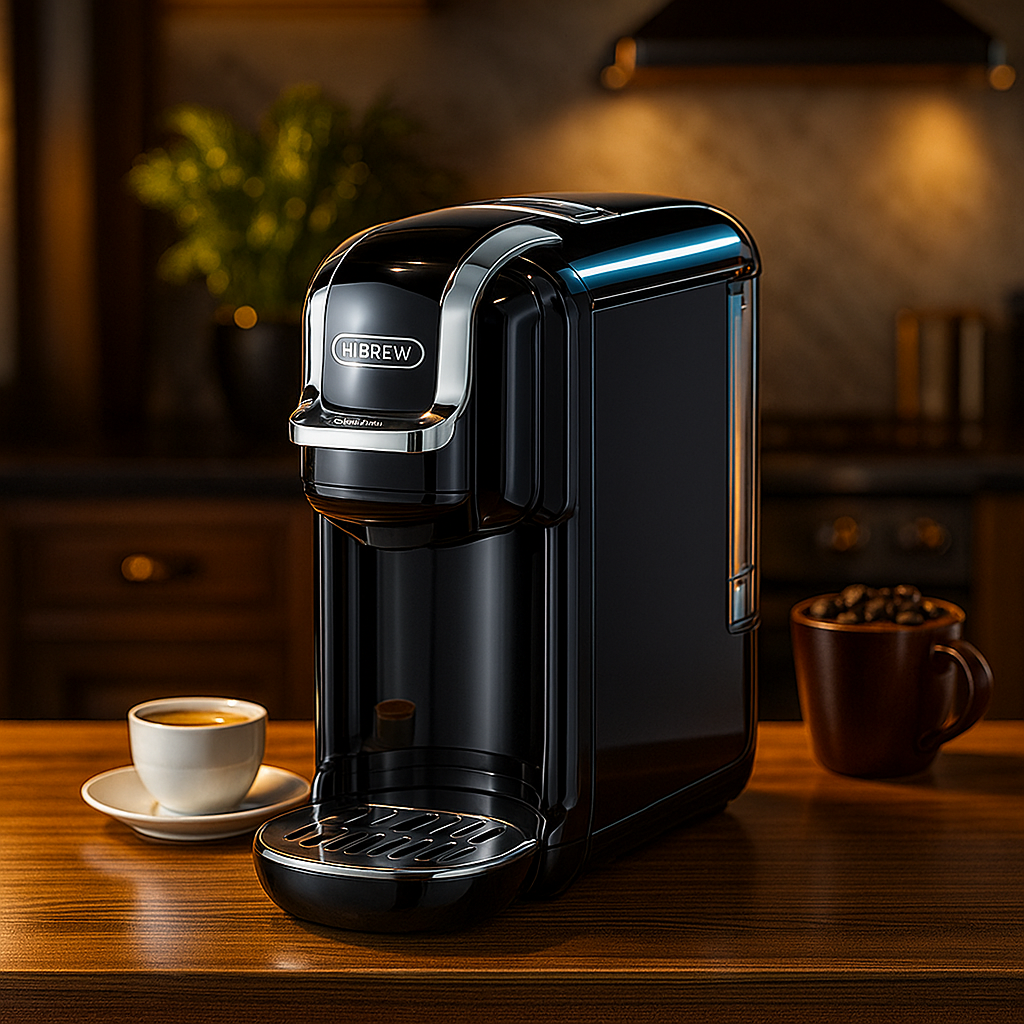 5-in-1 Coffee Machine | 20-Bar Pressure, Milk Frother & Compatible with Nespresso, Dolce Gusto, ESE Pods for Home Brewing