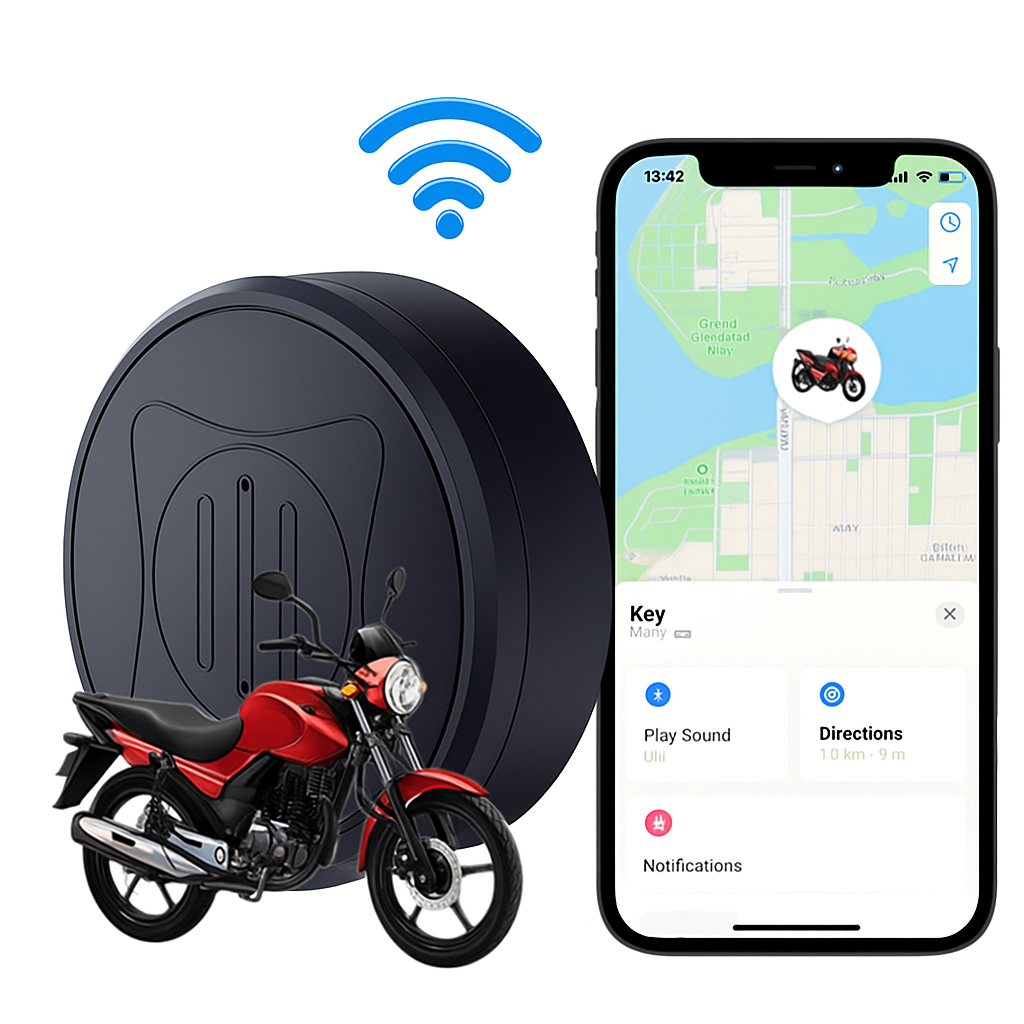 Mini GPS Motorcycle Tracker – Real-Time Anti-Theft Locator for Motorcycles, Scooters & E-Bikes