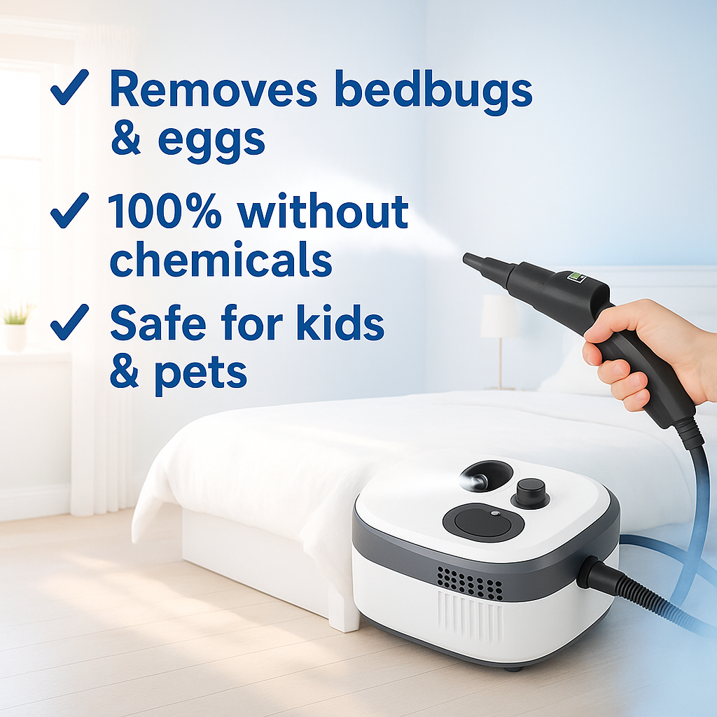 Steam Cleaner | Chemical-Free, Safe for Children & Pets for a Healthy Home