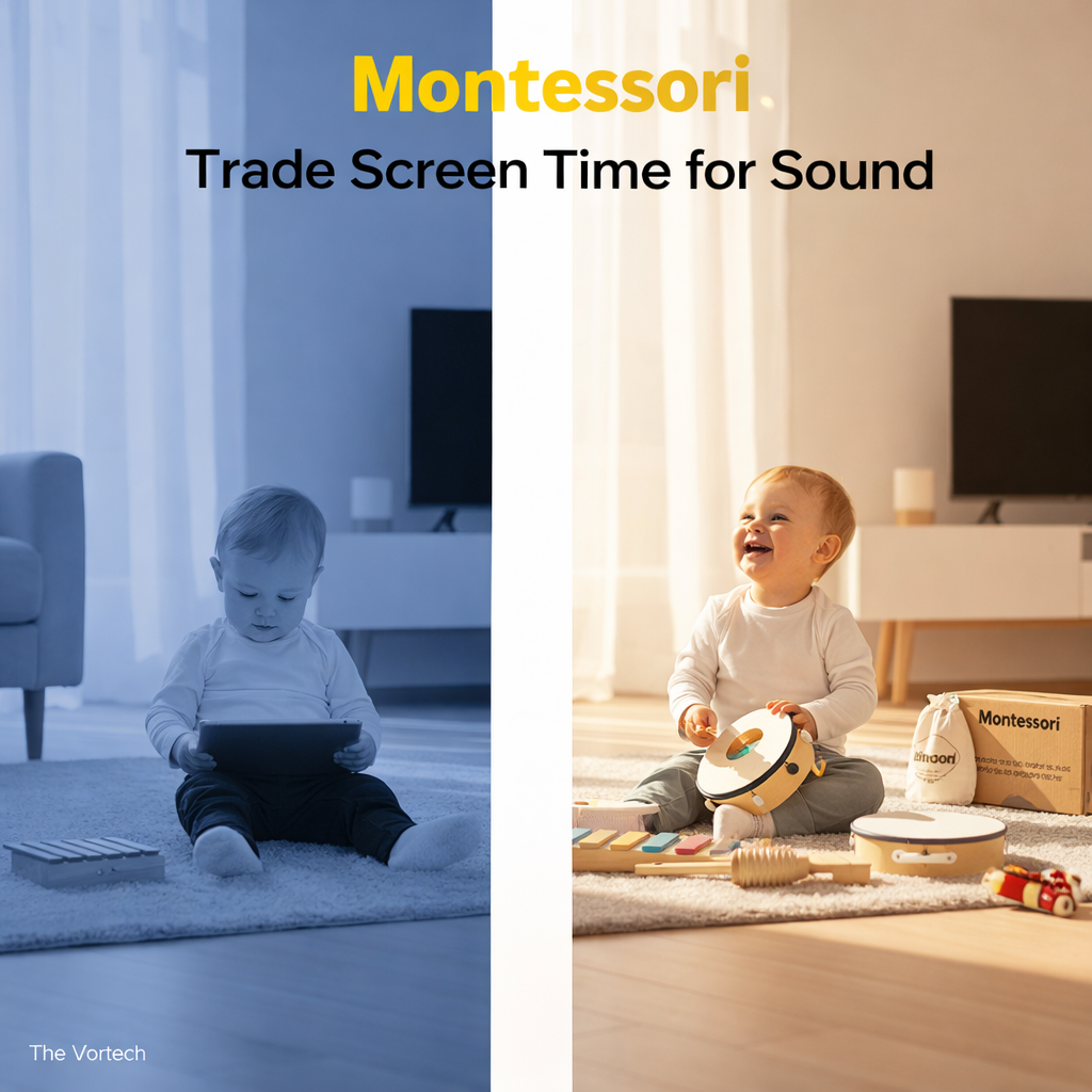 Montessori Wooden Musical Instruments – Rhythm & Sensory Play | 10 Pieces