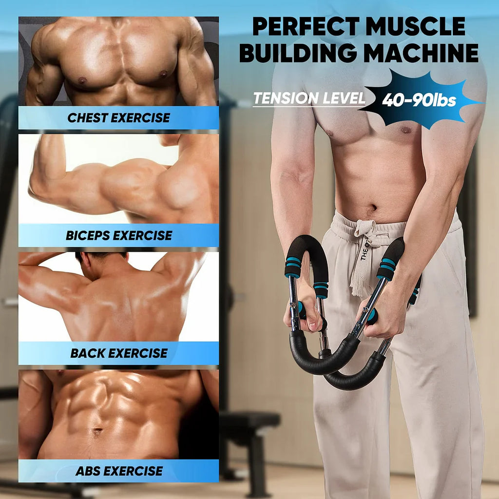 Twister Arm Trainer | Multi-Functional Strength Bar for Chest, Arms, Abs & Shoulders | Portable Home Gym Equipment