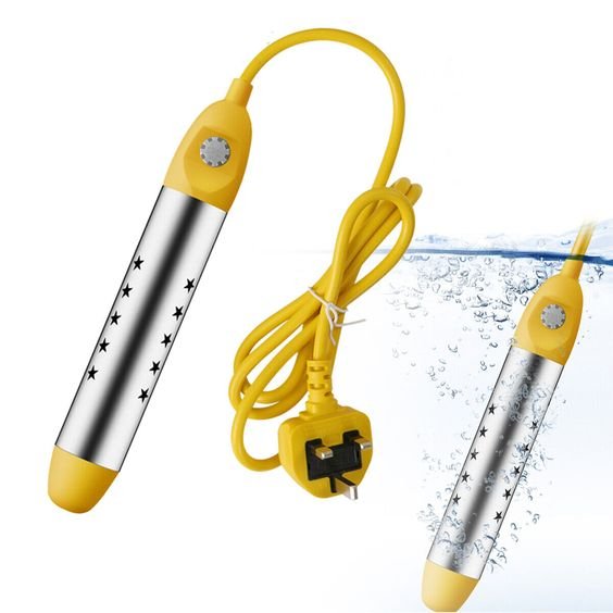 Electric Water Heater | 2500W Floating Immersion Reheater for Instant Hot Water in Bathrooms, Pools & Camping