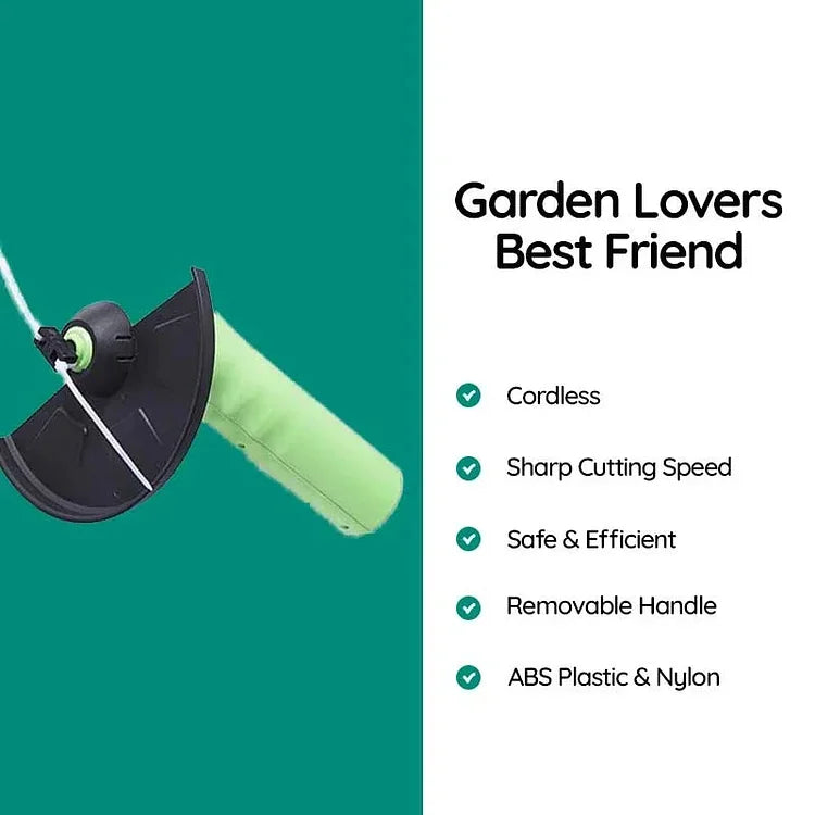 Cordless Mini Weed Trimmer | Lightweight, Adjustable Cutting Height & Ideal for Lawn Maintenance