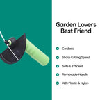 Cordless Mini Weed Trimmer | Lightweight, Adjustable Cutting Height & Ideal for Lawn Maintenance