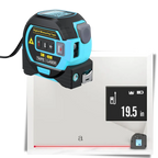 3-in-1 Laser Tape Measure - Distance, Area, & Volume Measurements