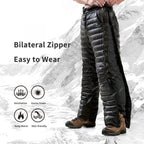 Outdoor Thermal Goose Down Pants | Lightweight, Windproof & Ideal for Skiing, Snowboarding, and Cold Weather Adventures