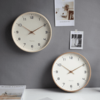 Wooden Wall Clock | Natural Wood Frame, Minimalist Design & Silent Quartz Movement for Modern Home Decor