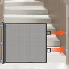 Retractable Dog & Baby Safety Gate | No-Drill Installation, Durable Mesh & Ideal for Doorways and Stairs