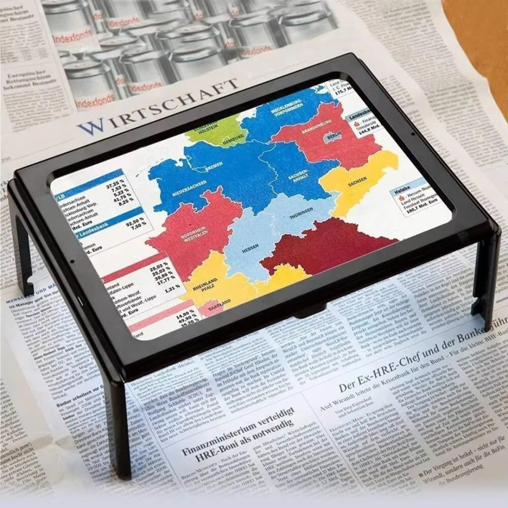 3x Page Magnifier with LED Light | Lightweight, Hands-Free & Ideal for Seniors and Low Vision Users