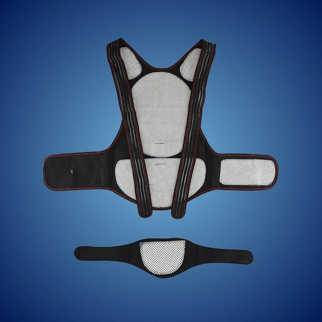 Self-Heating Back Support | Adjustable, Pain Relief & Posture Improvement for Daily Use