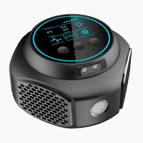 Ultrasonic Bat Repeller | 360° Plug-In Sound Device with 4 Speakers for Attic, Roof & Garage Bat Control – Safe, Silent & Chemical-Free