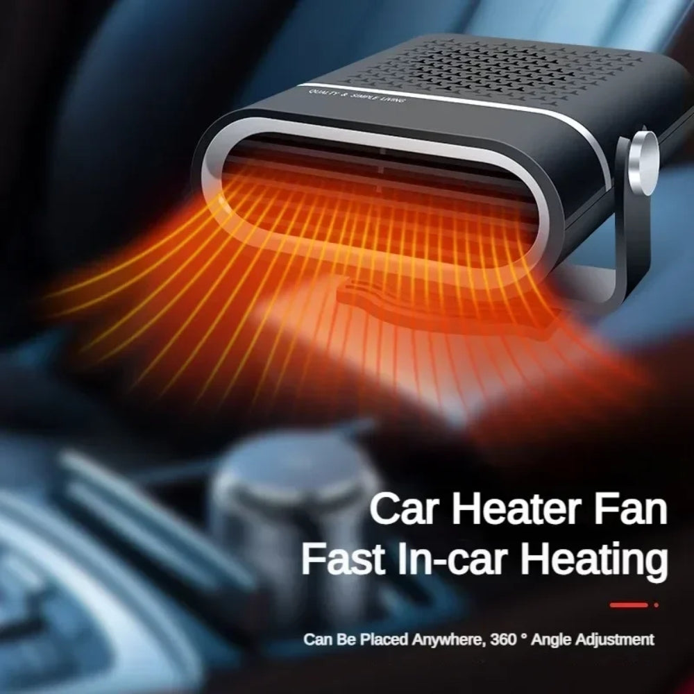 Portable Car Heater | Versatile 4-in-1 Fan for Heating, Cooling, and Defrosting Windshields - 12V connection