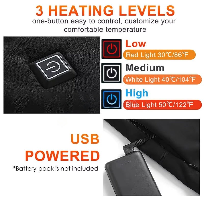 Heated Base Layer Pants | USB-Powered, Adjustable Heat & Comfortable for Men and Women in Cold Weather