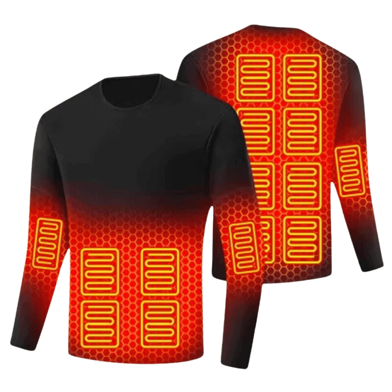 Heated Base Layer Top | 16 Heating Elements, Adjustable Heat Settings & Ideal for Winter Outdoor Activities