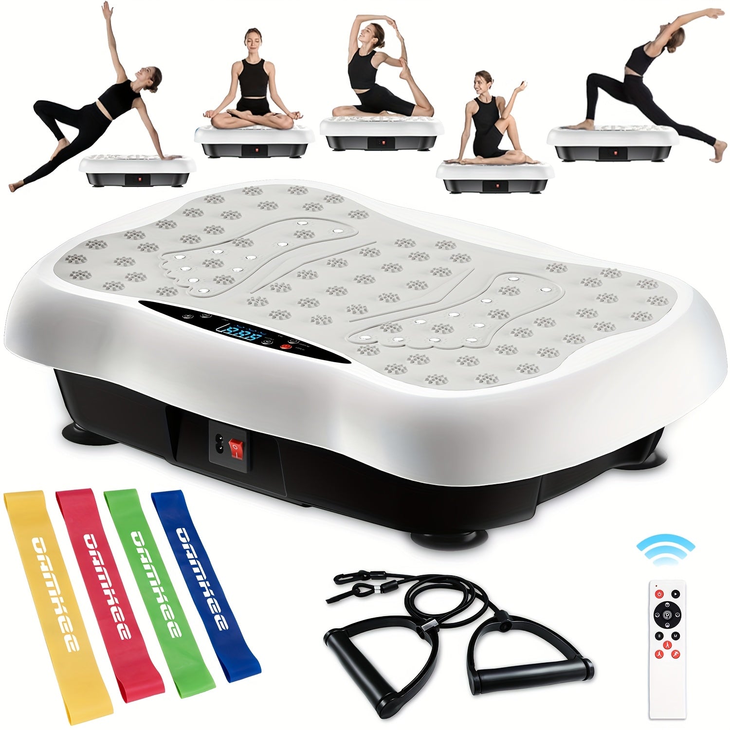 Silent Motor Vibration Plate | Adjustable Speed, Lymphatic Drainage & Toning for Home Gym and Wellness Gifts