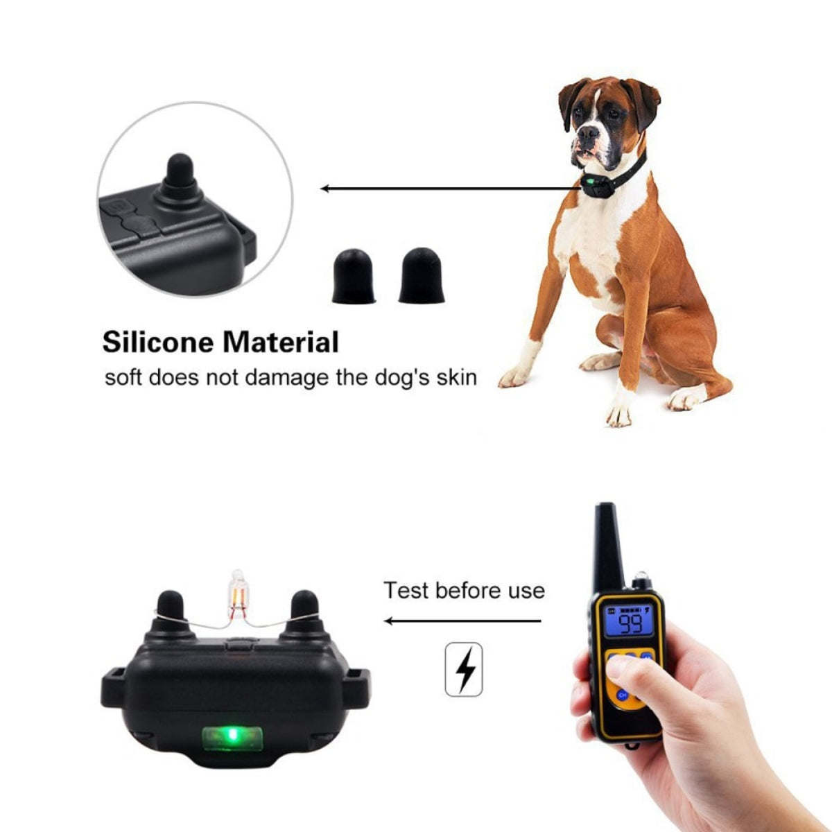 Dog Training Collar | Waterproof and rechargable | Remote & Automatic Mode - Ideal Gifts for Dog Owners