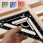 Innovative Rafter Square Tool | Durable Aerospace Aluminum, Smart Bubble Level & Fast Repetitive Markings for Carpenters and Metal Workers