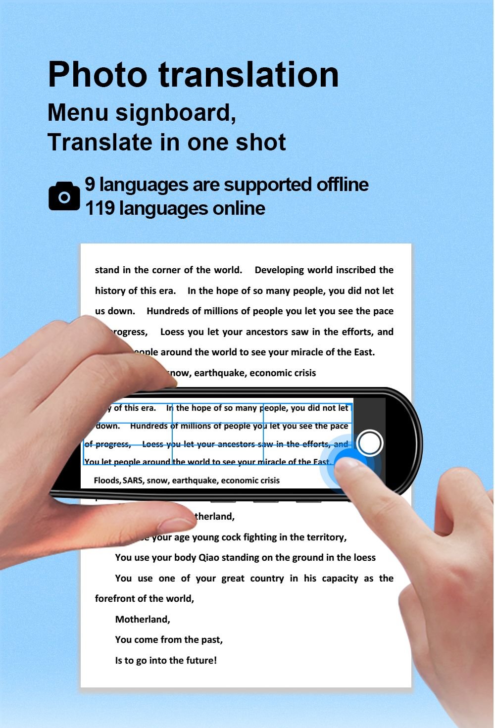 Multipurpose Translation Pen | Accurate 112-Language Translator and Reading Scanner device - Ideal for University, Work, and On-the-Go Communication