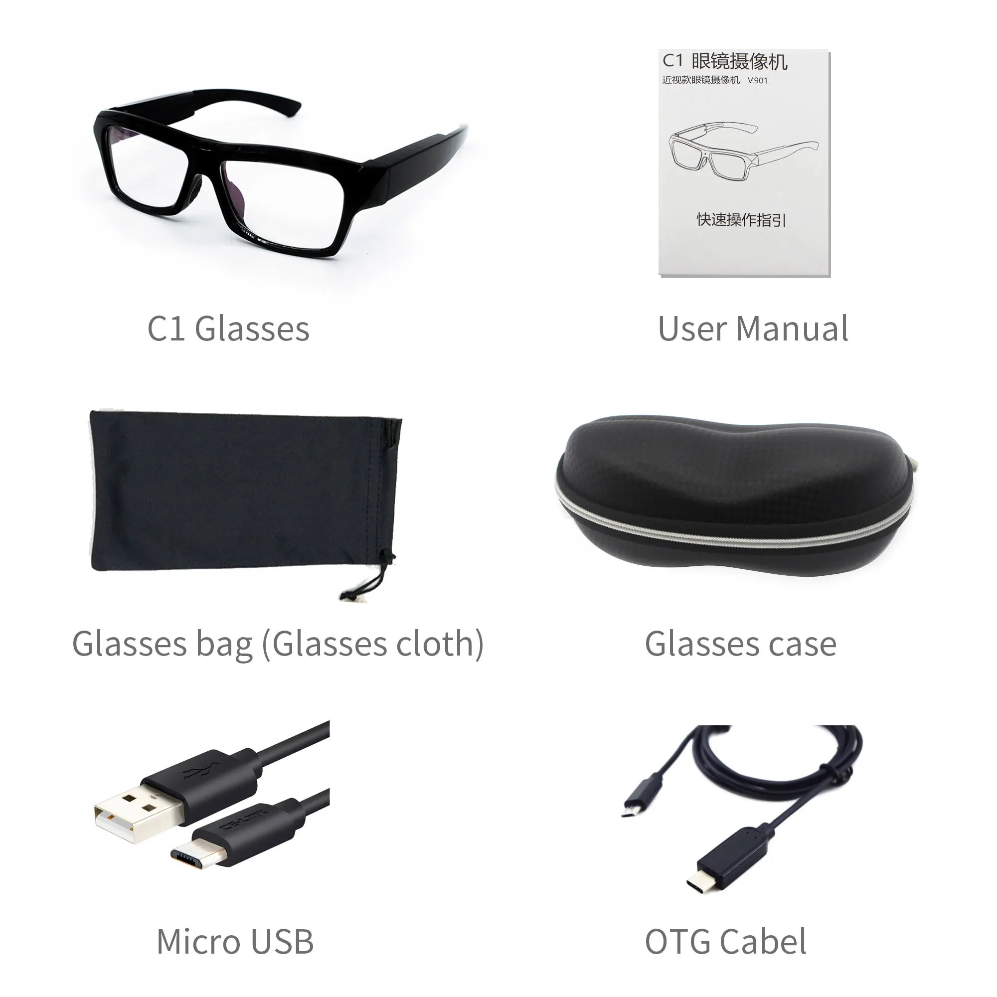4K Video Recording Glasses | High-Quality, Wearable Camera for Travelers, Journalists & Outdoor Enthusiasts