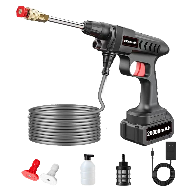 Portable Cordless Pressure Washer | 520 PSI High-Pressure, 6-in-1 Nozzle for Car & Home Cleaning
