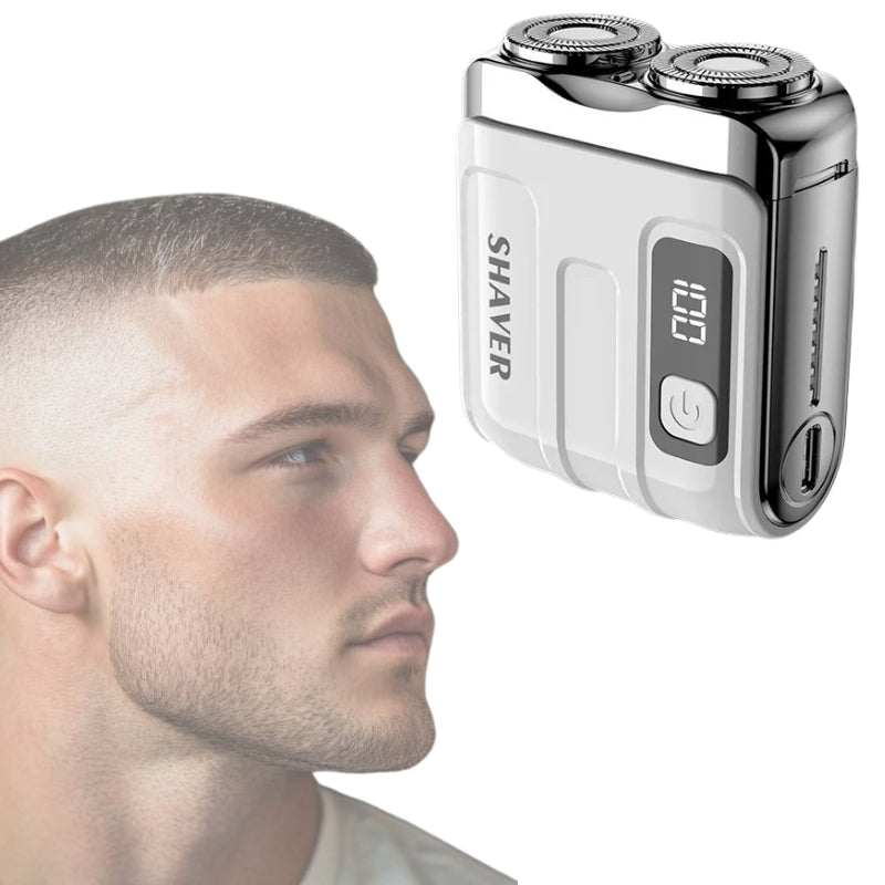 Pocket Electric Shaver - Cordless & Compact, Powerful & Rechargeable, Perfect for Travel