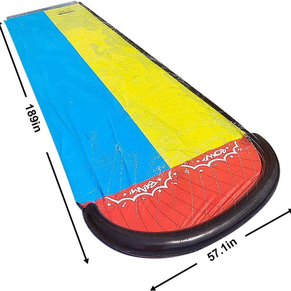 Inflatable Backyard Slip and Slide for Kids - Water Slide with Splash Pool for Summer Fun & Outdoor Play