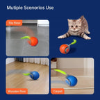 Smart Interactive Cat Ball - Motorised Pet Gravity Toy with Laser & Rechargeable Aiveys Jumping Play Ball
