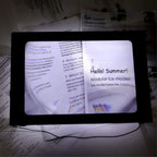 3x Page Magnifier with LED Light | Lightweight, Hands-Free & Ideal for Seniors and Low Vision Users