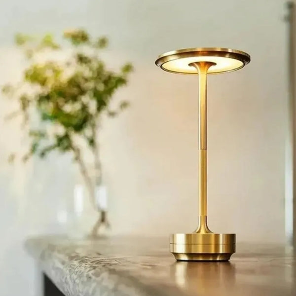 Wireless Table LED Lamp - Best Cordless Nightstand Light for Reading & Bedside, Battery Operated