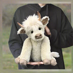 White Highland Cow Stuffed Animal – Perfect Highland Coo Toy Gift for Cow Lovers