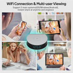 1080P Hidden Camera Alarm Clock | 15W Fast Wireless Charger with Motion Detection for Home Security Monitoring