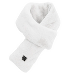 Heated Faux Fur Scarf | Rechargeable USB Neck Warmer for Winter Commutes & Outdoor Activities