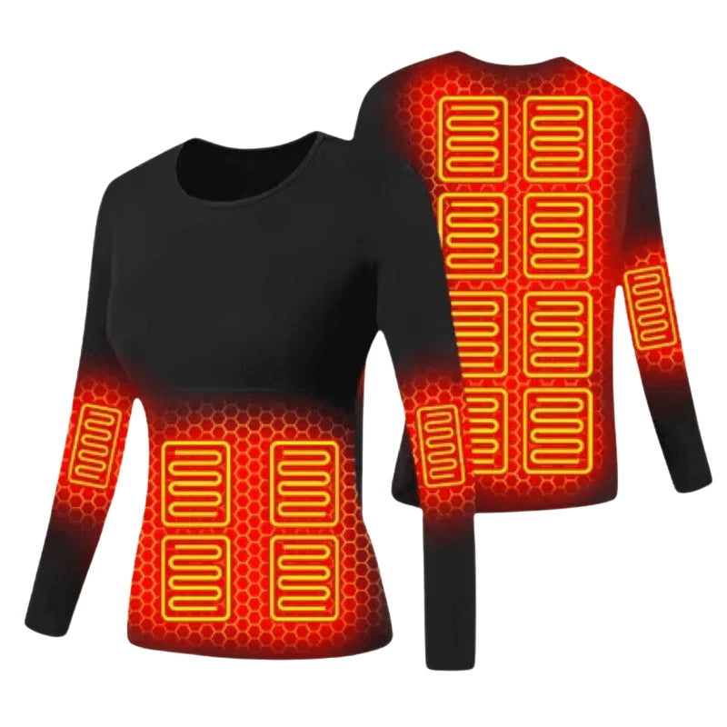Heated Base Layer Top | 16 Heating Elements, Adjustable Heat Settings & Ideal for Winter Outdoor Activities