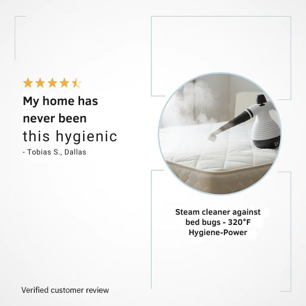 Steam Cleaner | 320°F High-Temperature Power for Bed Bug Removal & Germ-Free Home Cleaning
