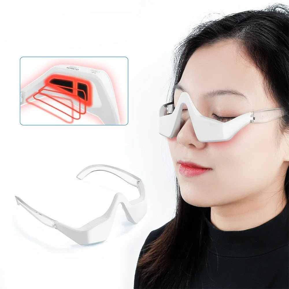 Micro-Current Eye Massager with Red Light Therapy - 3D Anti-Aging Device for Dark Circles and Wrinkle Reduction