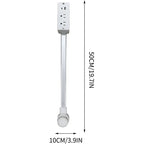 Power Socket Expander | Adjustable 180-Degree Rotating Base with USB-A, USB-C Ports & AC Outlets for Home or Office Use