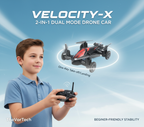2-in-1 Drone Car Hybrid | Fly & Drive Stunt Vehicle – Dual Mode RC Toy for Kids