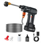Portable Cordless Pressure Washer | 520 PSI High-Pressure, 6-in-1 Nozzle for Car & Home Cleaning