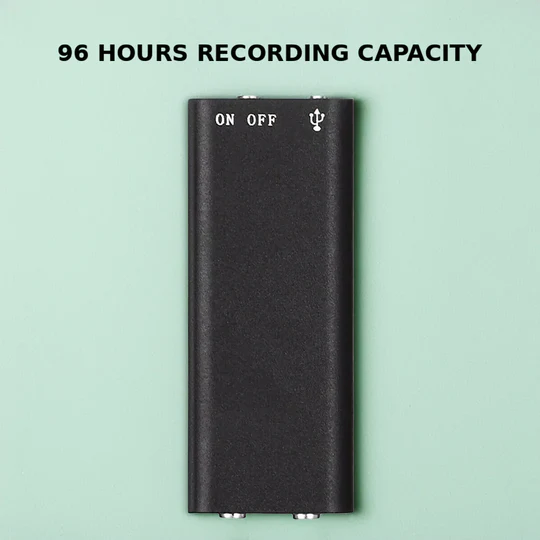 Voice-Activated Mini Recorder | 32GB Storage, 30-Hour Battery Life & Ideal for Meetings, Classes & Interviews