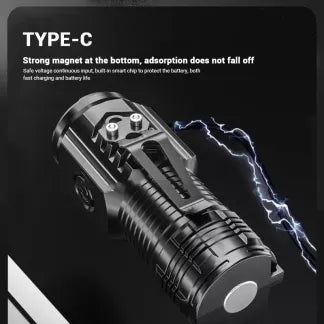 Mini Rechargeable Flashlight with 5 Modes | Super Bright 3-LED Design, Waterproof & Pocket-Sized for Emergency or Outdoor Use