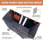Hard Bottom Dog Car Hammock | Waterproof, Claw-Proof & Easy to Install for Safe Travel with Pets