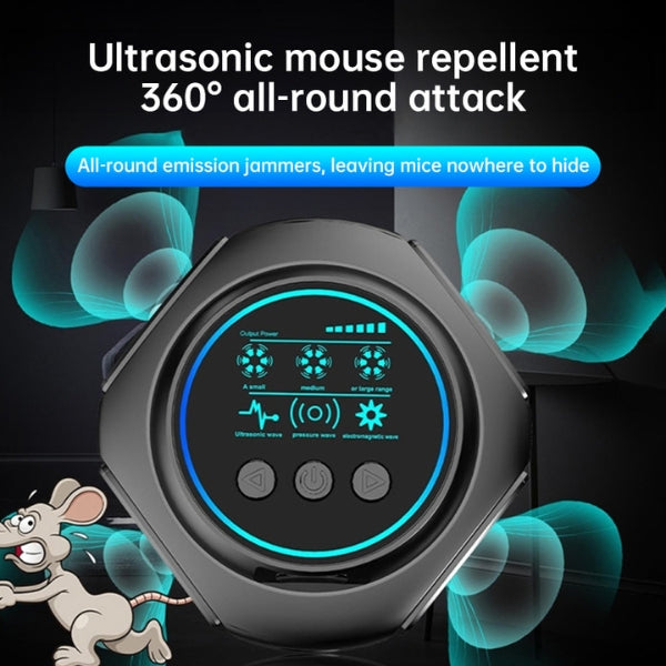 Ultrasonic Bat Repeller | 360° Plug-In Sound Device with 4 Speakers for Attic, Roof & Garage Bat Control – Safe, Silent & Chemical-Free