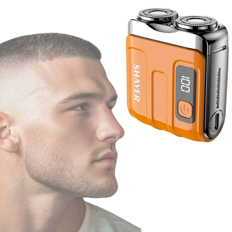 Pocket Electric Shaver - Cordless & Compact, Powerful & Rechargeable, Perfect for Travel