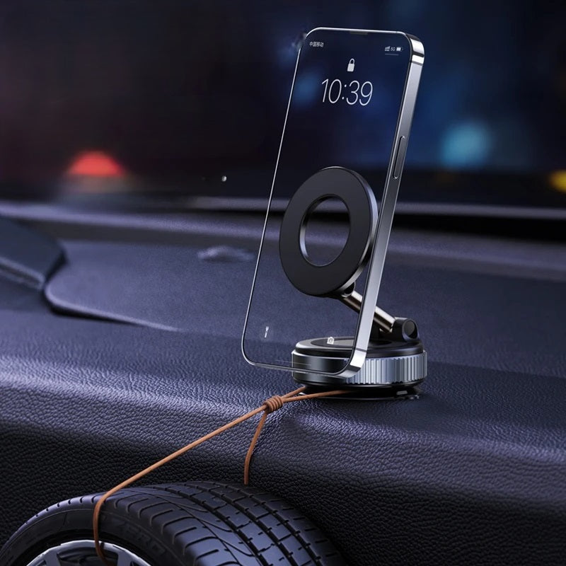 Rotating Magnetic Car Phone Holder | 360° Adjustable, Ultra-Strong Grip & Compatible with All Phone Types for Secure Navigation