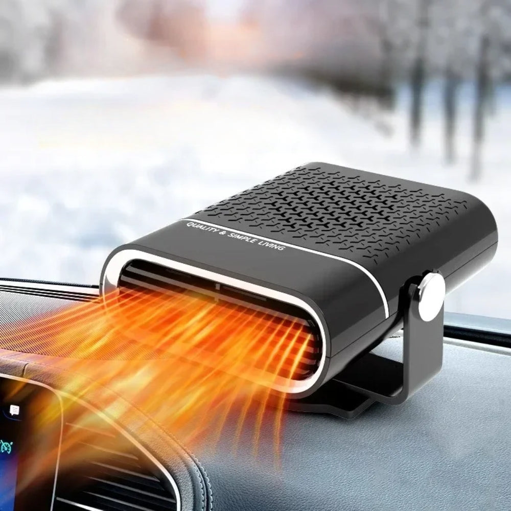 Portable Car Heater | Versatile 4-in-1 Fan for Heating, Cooling, and Defrosting Windshields - 12V connection